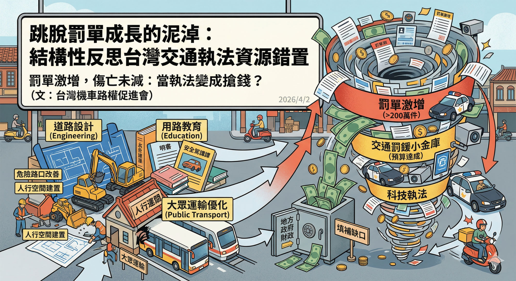跳脫罰單成長的泥淖：台灣交通執法資源錯置的結構性反思